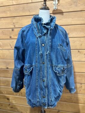 Current Seen Vintage Southwestern Denim Jacket Women’s Medium 80s 90s